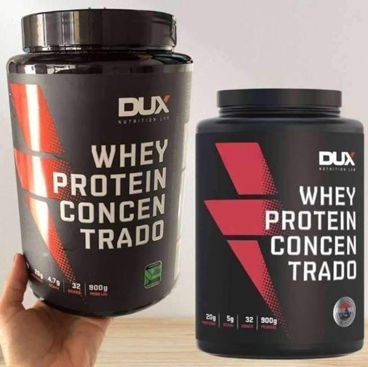 Whey Protein Concentrado Pote (900G) – Dux Nutrition na Amazon