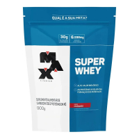 Whey Protein Super Max Titanium Pó Morango 900g Refil na Drogaria São Paulo