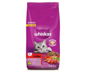 WHISKAS Ração Carne Gatos Adultos 2,7 kg na Amazon
