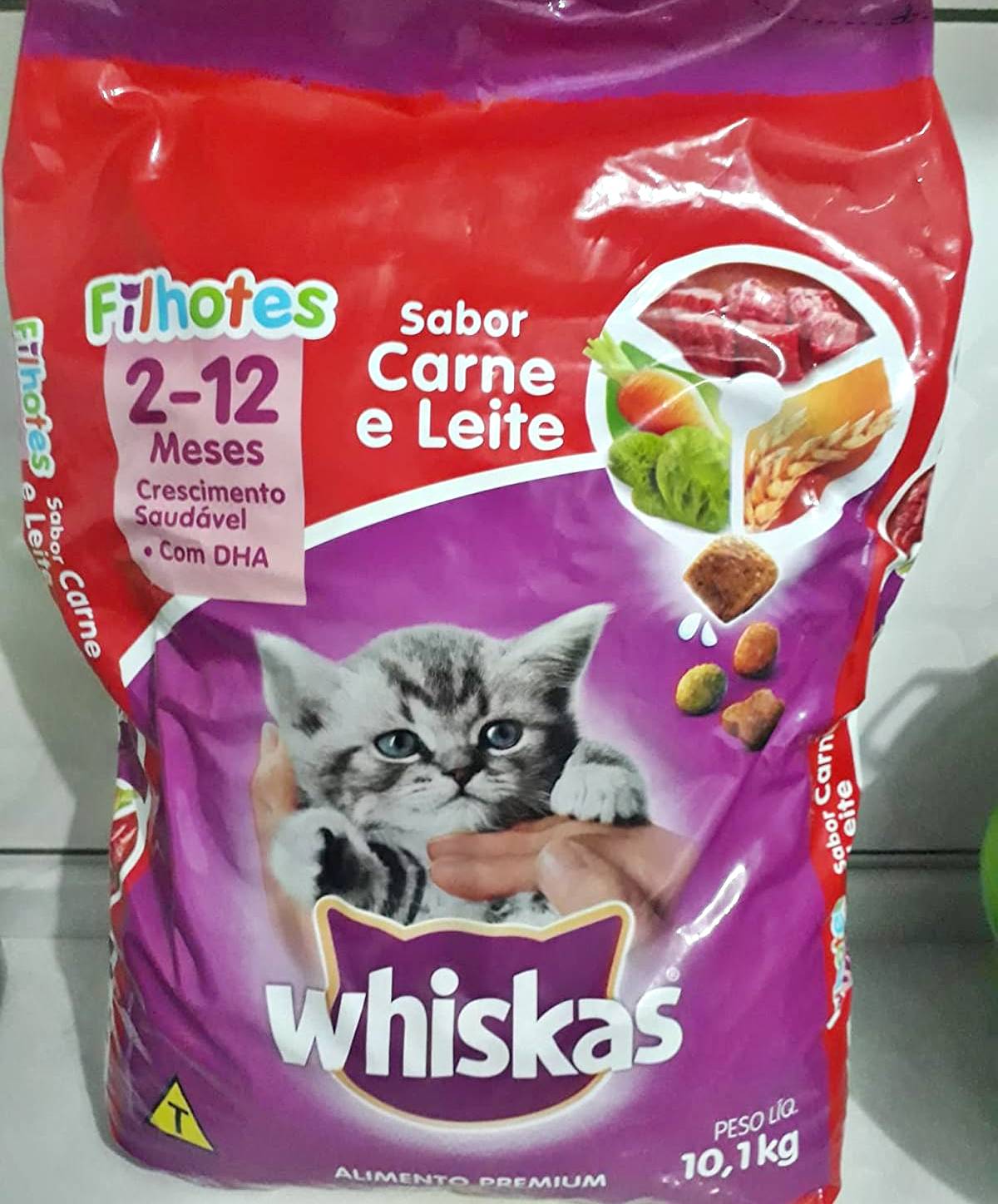 whiskas Ração Whiskas Carne E Leite Para Gatos Filhotes 10 1 Kg na Amazon