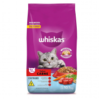 Whiskas Ração Whiskas Para Gatos Adultos Castrados Sabor Carne - 10,1Kg na Amazon