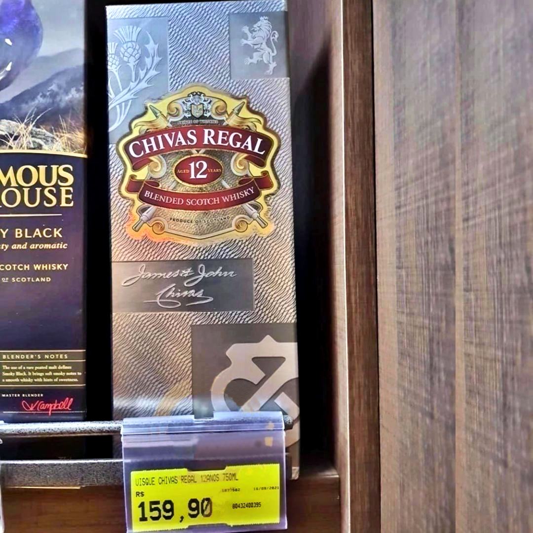 Whisky Chivas Regal 12 anos Blended Escocês – 750 ml na Amazon