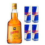 Whisky Escocês White Horse 1 Litro + 4 Latas do Energético Red Bull Energy Drink 250ml na Casas Bahia