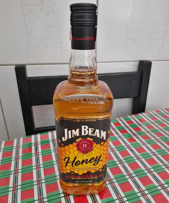 Whisky Jim Beam Honey, Bourbon, 1L na Amazon