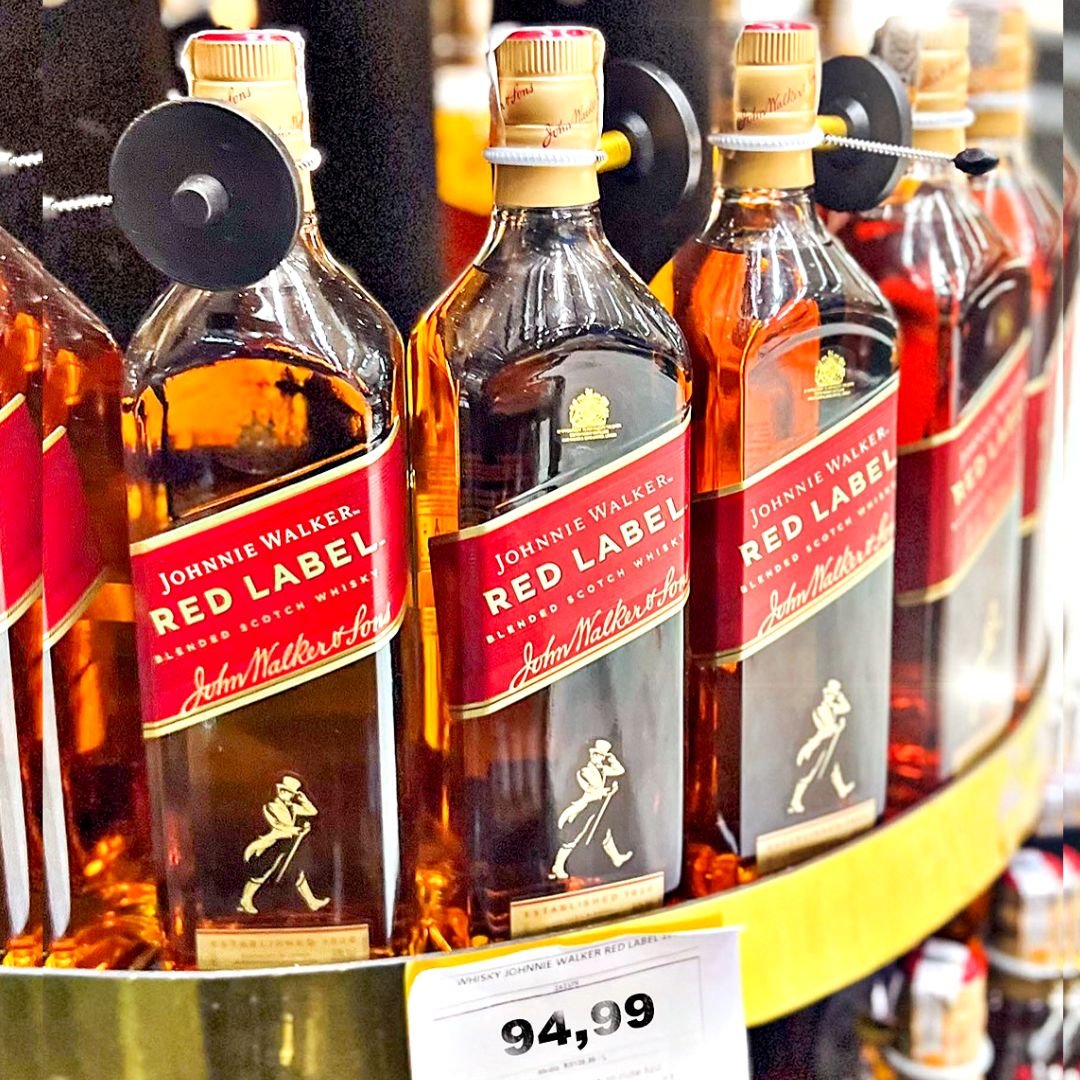 Whisky Johnnie Walker Red Label 1L na Amazon