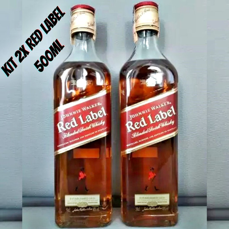 Whisky Johnnie Walker Red Label 500ml 2 Unidades na Carrefour