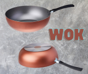 Wok Clove, 28 cm, 4,1 Litros, 28 x 9 cm, Cobre, Brinox na Amazon