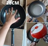 Wok Garlic, 28cm, 4,1 Litros, 28 X 9 Cm, Vermelho, Brinox na Amazon