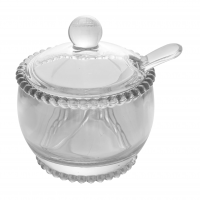 WOLFF - Açucareiro De Cristal Com Colher 10cm X 10cm X 11cm - Linha Pearl na Amazon