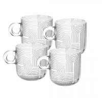 WOLFF - Conjunto 4 Xícaras De Vidro Frankfurt 220ml na Amazon