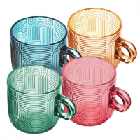 WOLFF - Conjunto 4 Xícaras De Vidro Frankfurt Colorido 220ml na Amazon