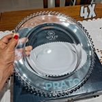 Wolff Coração Pearl Conjunto de Pratos de Cristal 4 Peças na Amazon