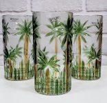 Wolff Palm Tree Conjunto de Copos Altos de Cristal 6 Peças, Multicor (Palmeira Verde Pintura à Mão), 360 ml na Amazon