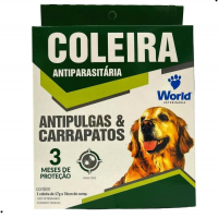 World Veterinária Coleira Antipulgas E Carrapato Para Cães Multicor na Amazon