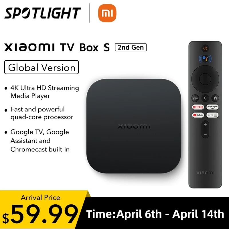 Xiaomi Mi TV Box S 2ª Geração na Aliexpress