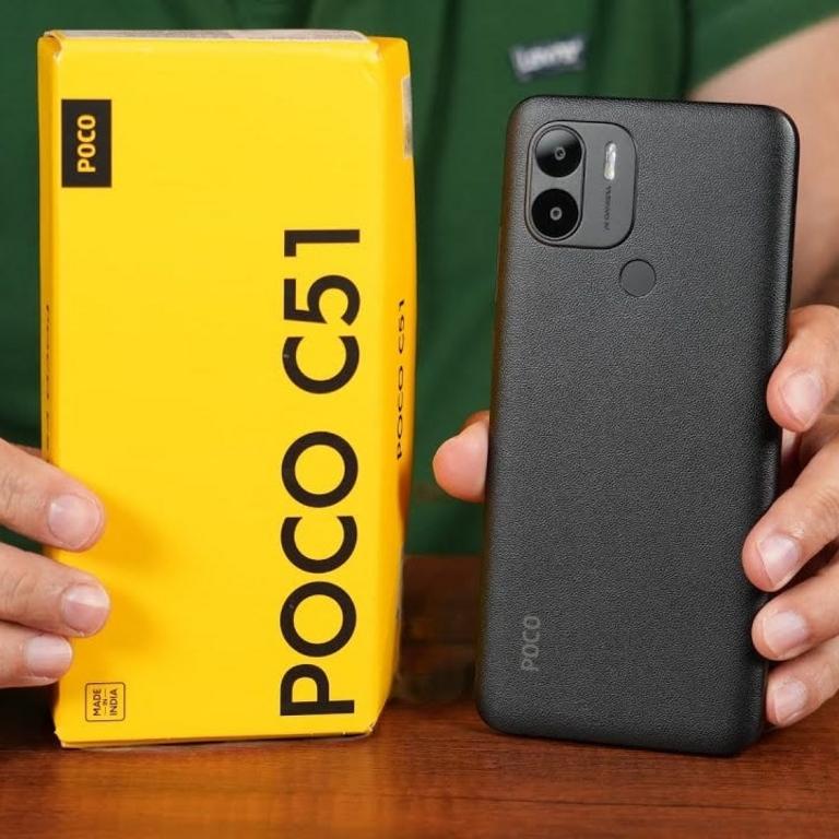 Xiaomi Poco C51 64GB / 4GB RAM/Dual SIM/Tela 6.52″ / Câmeras 8MP + 0.08MP e 5MP – Power Black – Preto na Amazon