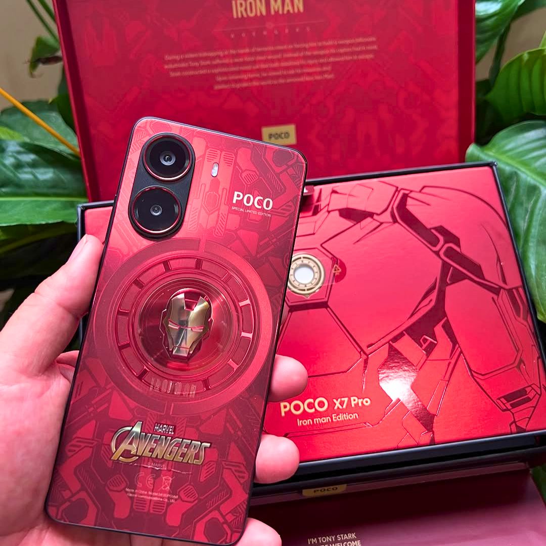 Xiaomi Poco X7 PRO 5G Edição Especial Avengers, Iron Man 512GB + 12GB RAM, Processador Dimensity 8400-Ulta na Shopee