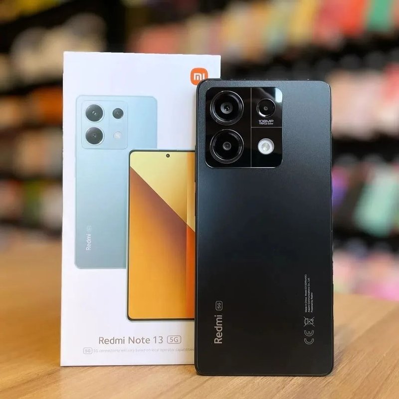 Xiaomi Redmi Note 13 5G – 8 + 256 GB, tela AMOLED FHD + 120 Hz de 6,67 “, MediaTek Dimensity 6080, câmera tripla de até 108 MP, carregamento rápido de 33 W na Amazon