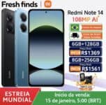 Xiaomi Redmi Note 14 – Estoque no Brasil na Aliexpress