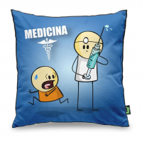 Yaay Almofada DrPepper Profissões - Medicina 40x40cm Poliéster Enchimento Lavável na Amazon