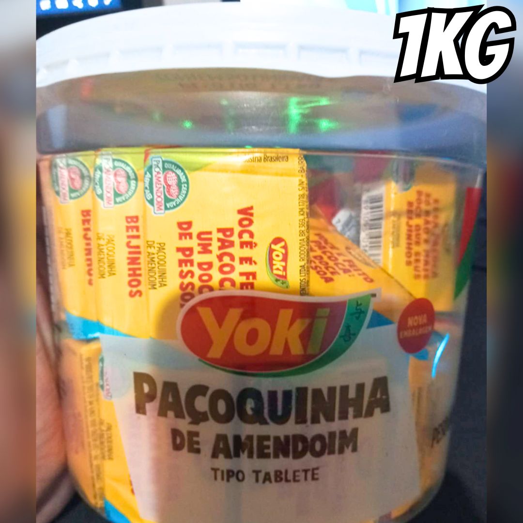 Yoki Paçoquinha Tablete 1 1Kg na Amazon