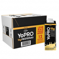 YoPRO Bebida Láctea UHT Banana 15g De Proteínas 250ml - 12 Unidades na Amazon