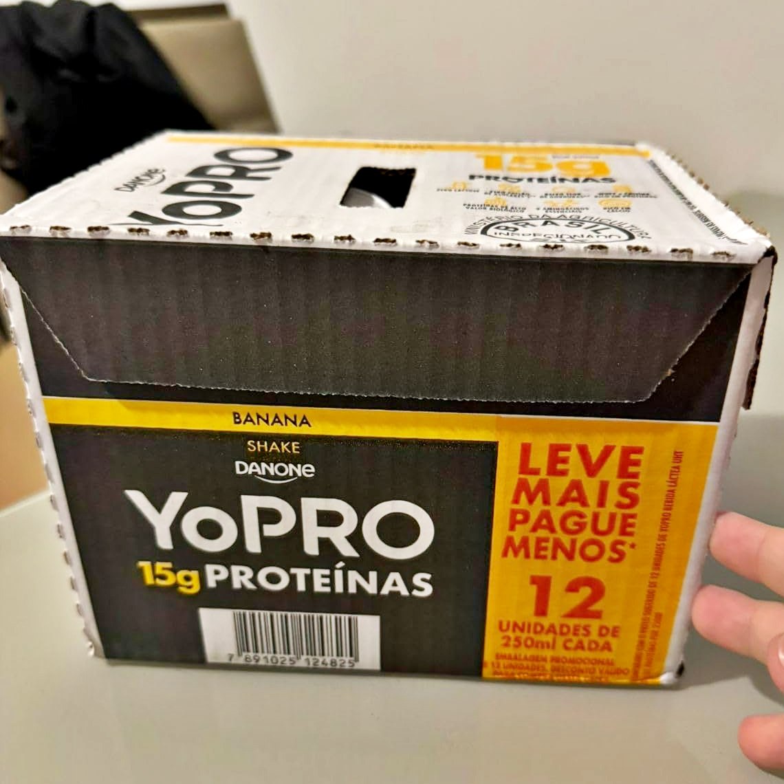 YoPRO Bebida Láctea UHT Banana 15g de proteínas 250ml – 12 unidades na Amazon