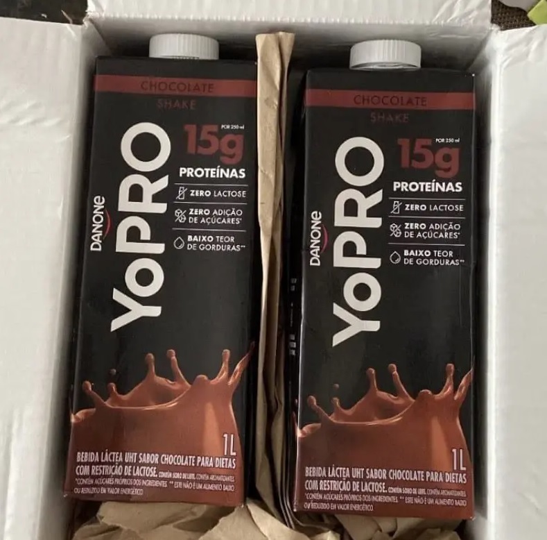 YoPRO Bebida Láctea UHT Chocolate 15g de proteínas 1L na Amazon