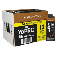 YoPRO Bebida Láctea UHT Chocolate 15g De Proteínas 250ml - 12 Unidades na Amazon