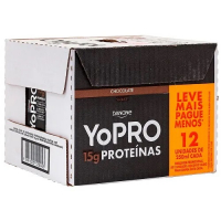 YoPRO Bebida Láctea UHT Chocolate 15g De Proteínas 250ml Com 12 Unidades na Drogaria Araujo
