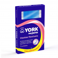 York Hastes Flexíveis De Algodão Palinetes 75 Unidades na Amazon
