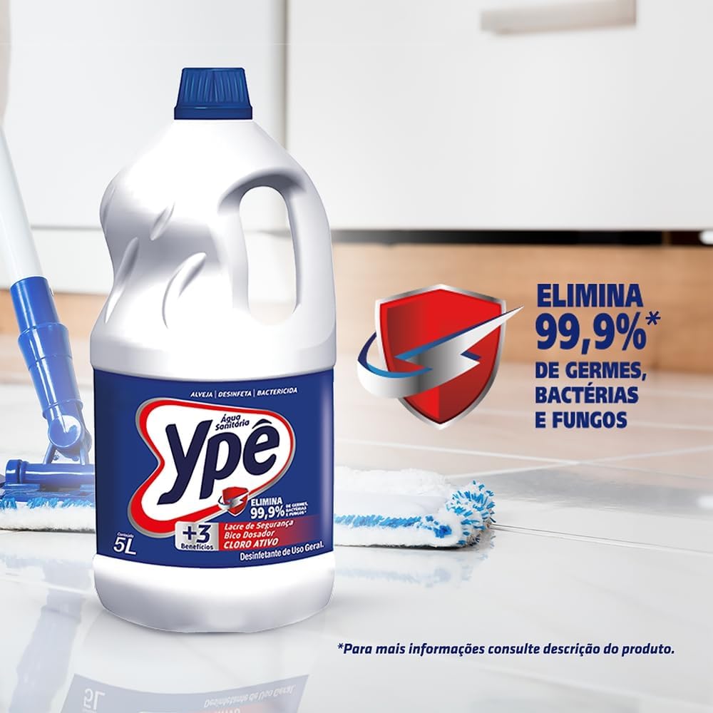Ypê Água Sanitária 5L na Amazon