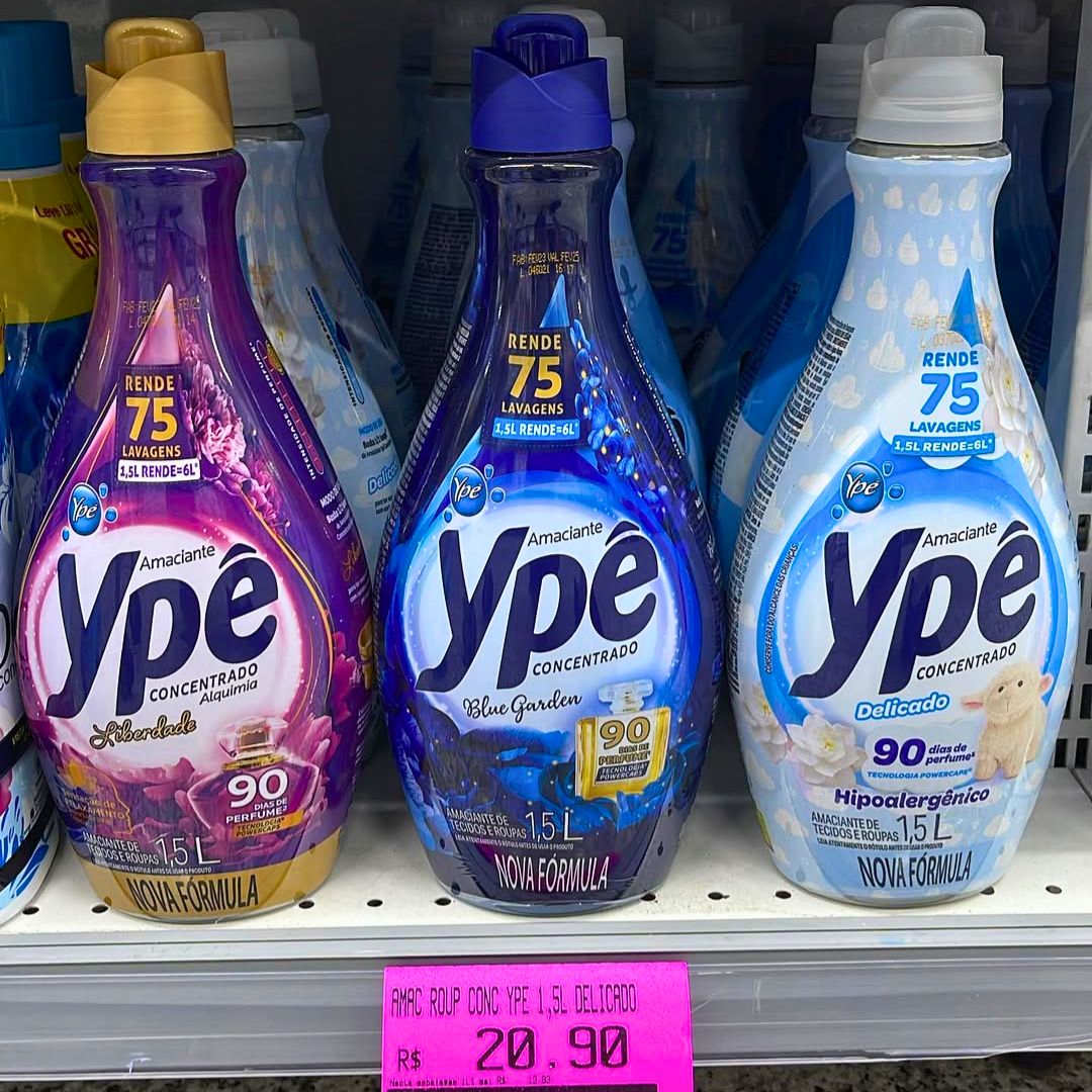 Ypê Amaciante Concentrado Delicado 1,5L na Amazon