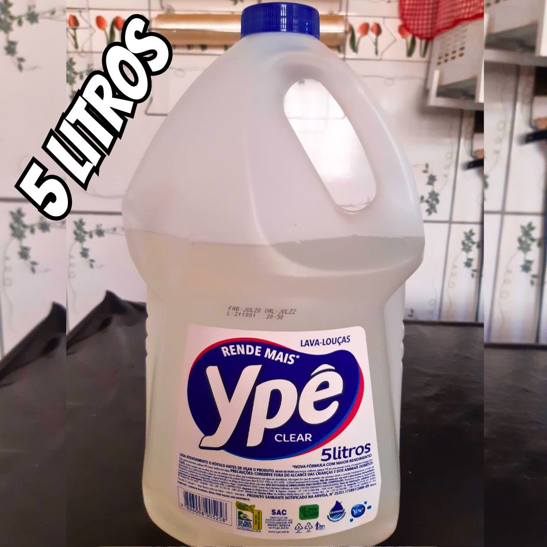 Ypê Detergente Clear 5L na Amazon