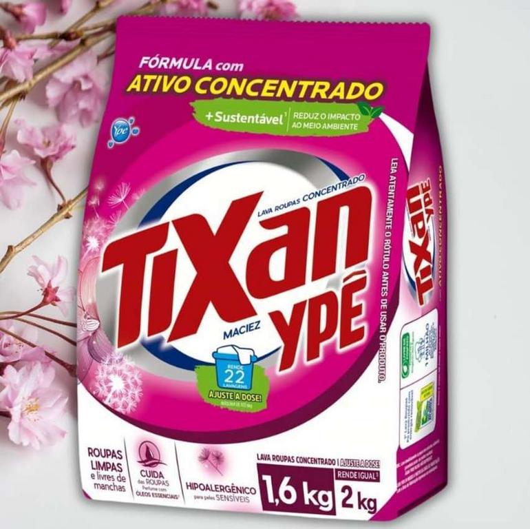 Ypê – Lava-Roupas em Pó Tixan Maciez 1,6kg, Fardo na Amazon