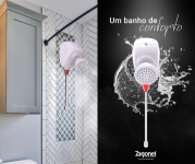 Zagonel Chuveiro Eletrônico Branco Move, 5500W 110V na Amazon