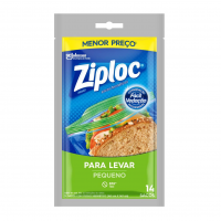 Ziploc Saco Hermético Para Levar, Organizador, Tamanho Pequeno, 14 Unidades na Amazon