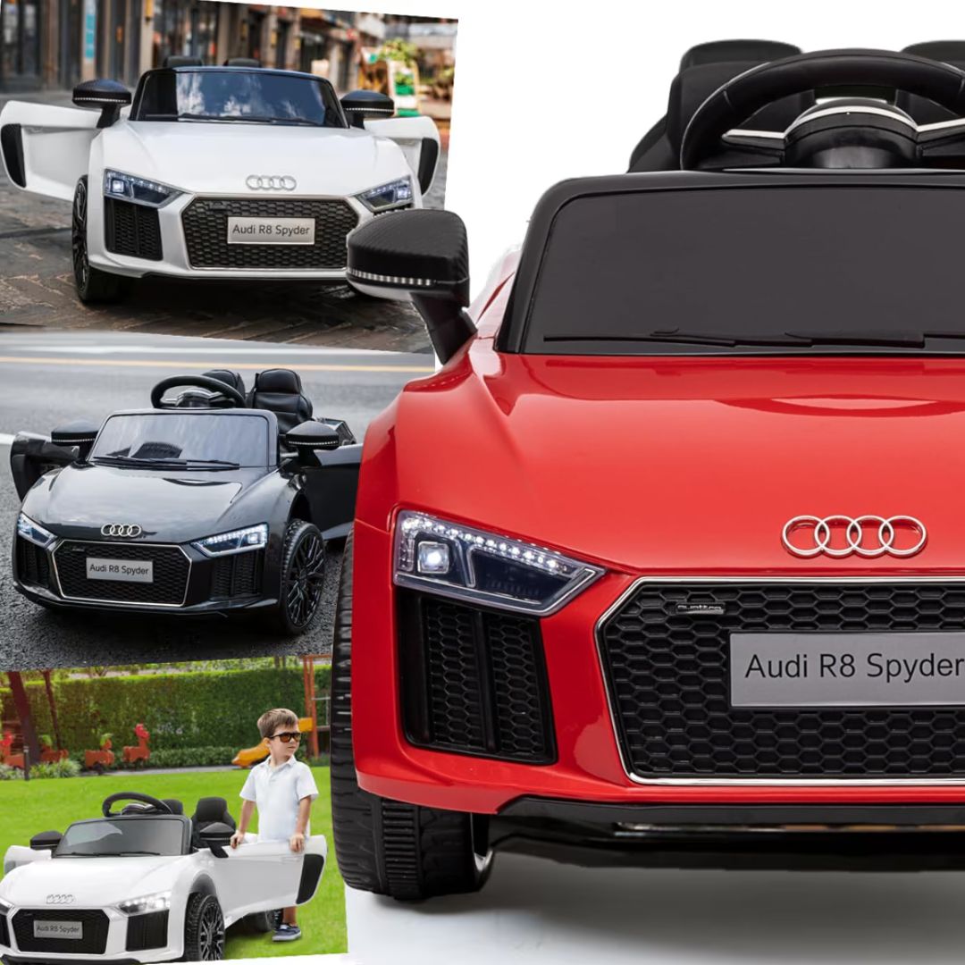 Zippy Toys, Carro Elétrico Audi R8 12V com Controle Remoto – Vermelho na Amazon