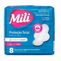 ZKMAGIC Absorvente Mili Proteção Total Suave C/Abas – 8 Unidades na Amazon